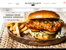 Tablet Screenshot of blackwalnutcafe.com